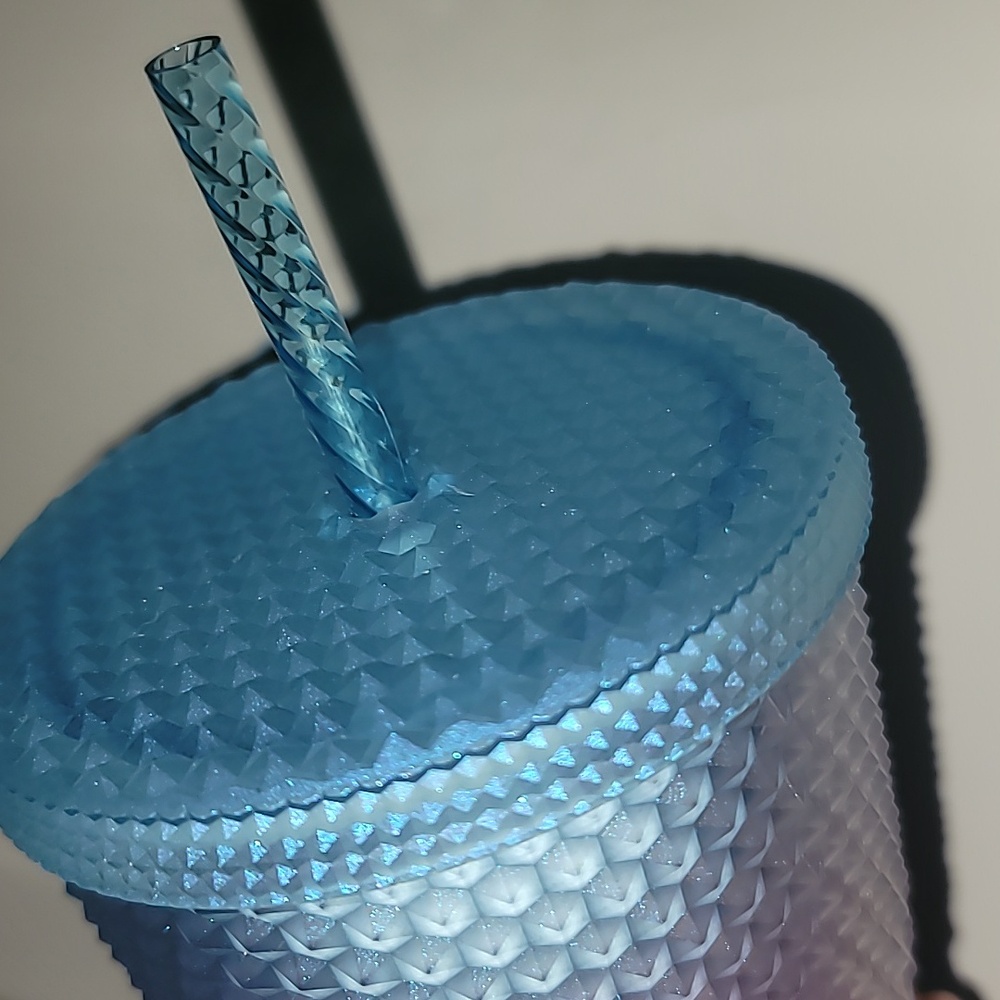 Starbucks Periwinkle 2024 Gradient Bling Winter Ombré Studded Soft Touch - Picture 7 of 8